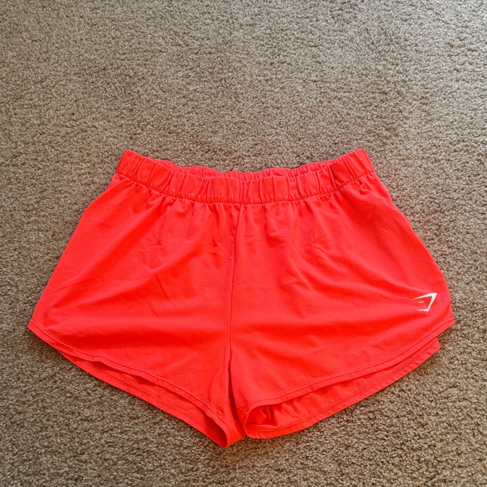 Gymshark Bright Orange Women's Athletic Shorts